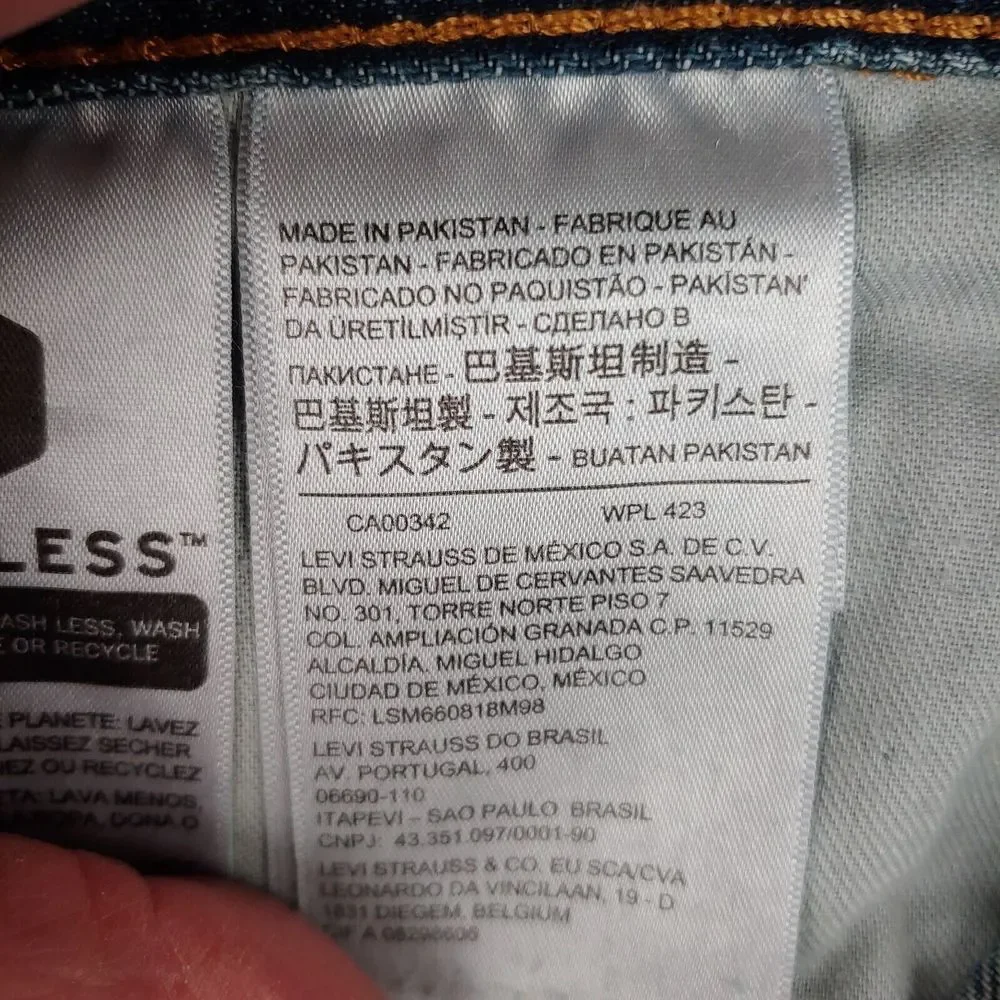 Levis 559‎ Jeans Mens 34x32 (Actual 36x30) Blue Relaxed Straight Mid Rise Denim